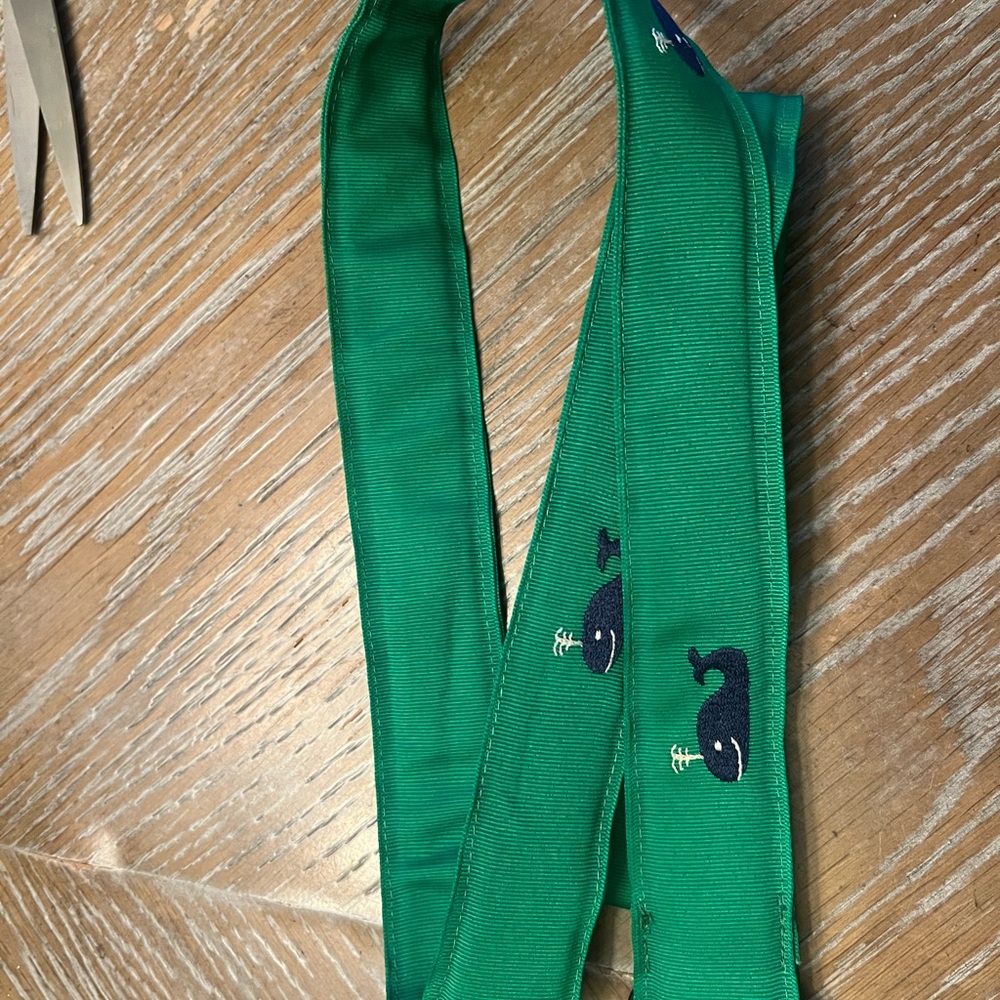 Weatherman Green Whale Patterned belt